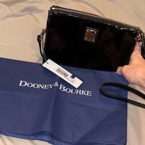 Dooney & Bourke Black Patent Leather Wristlet
